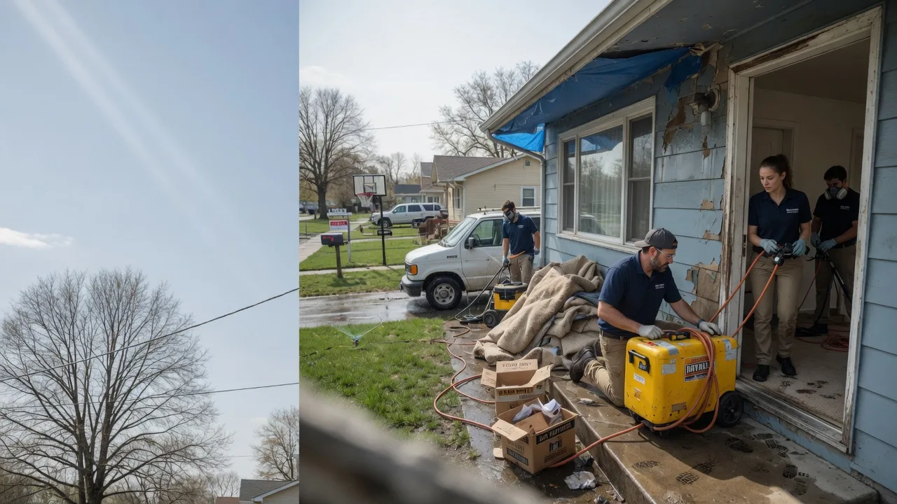 Basement Flood Cleanup in Red Oak, OK near me